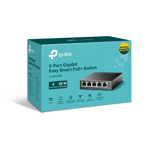 TP-link 5-Port Gigabit Smart PoE+ Switch