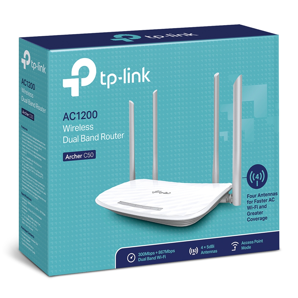 Archer C50 TP-Link AC1200 Wireless Dual Band Router