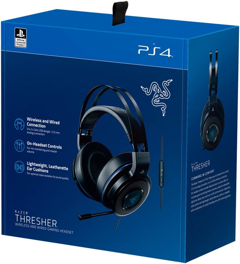 Razer Headset Thresher - PS4 Black/Blue