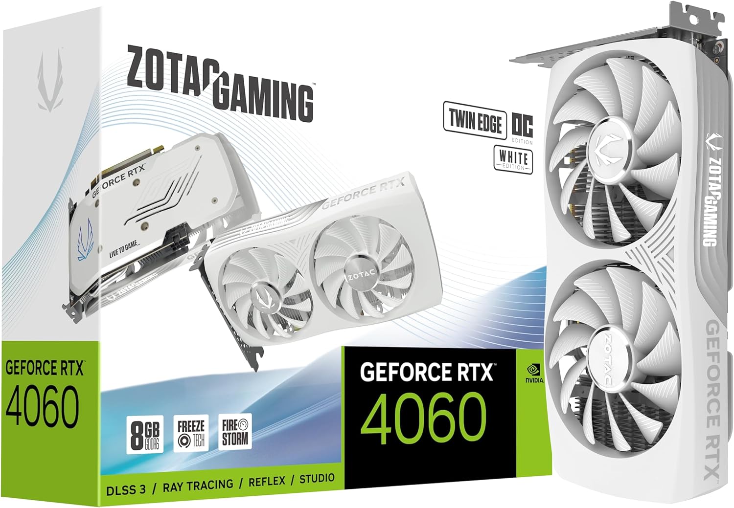 ZOTAC GAMING GeForce RTX 4060 8GB Twin Edge OC White Edition